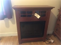 Electric Fireplace & Cabinet