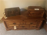 (2) Small Chests & Large Cedar Chest