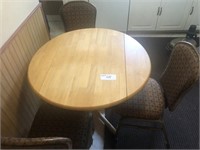 Fold Down Table & 3 Chairs