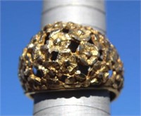 Edwardian "For-Get-Me-Not" 14K Gold Ring
