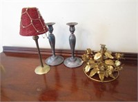 Candlestands & Gold Gilded Candleabra