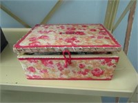 Vintage Sewing Box & Content