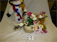 Box lot -snowman & Easter