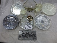 Oneida Silver Plate, clock, Pa. bicenntenial