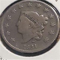 1831 Liberty Head Large Cent