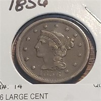 1856 Braided Hair  Large Cent