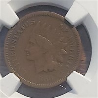 1866 Indian Cent Vf30 Bn