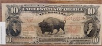1901 Series $10 Bison Note