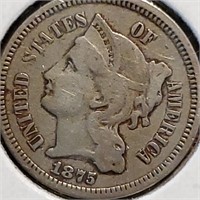 1875 Three Cent Nickel