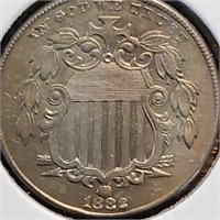 1882 Shield Nickel BU