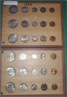 1954 30-coin Mint Set Bu