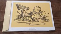 Walt Disney Winnie the Pooh and Piglet Lithograph