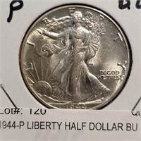 1944-p Liberty Half Dollar Bu