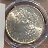 1881-s Morgan Dollar Ms65