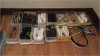 12 Pairs of Women's Size 9 shoes and belts