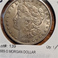 1889-s Morgan Dollar