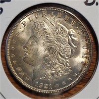 1921-p Morgan Dollar Bu