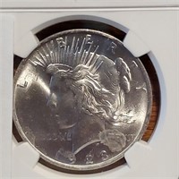 1923-p Peace Dollar Ms65+
