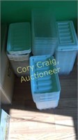 Large Lot of Plastic Totes