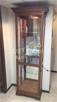 Glass Curio Cabinet with 4 Glass Shelves M