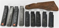 1928 Thompson SMG Stock and 9 magazines