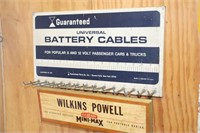 Guaranteed Universal Battery Cables metal display