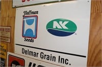 Hoffman Seeds Delmar Grain, Inc. metal advertising