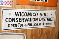 Wicomico Soil Conservation District metal sign 22