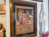 Drink Coca-Cola framed calender