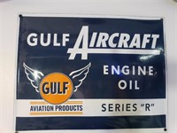 Porcelain Gulf Aircraft sign