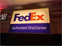 Fed Ex lighted sign