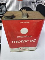 Premium Motor Oil can