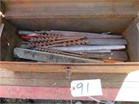 Metal Tool Box w/Rasps & Woods Bits