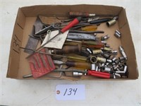Allen Wrenches, Screw Drivers, Assorted Sockets