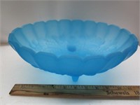 Frosted Blue Footed Fruit Bowl
