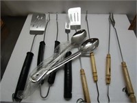 Grilling Utensils & Large Spoons