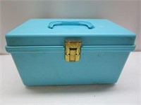 Vintage Plastic Sewing Box with Notions -