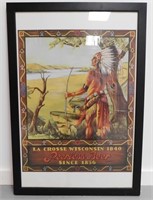 * Rare Peerless Beer La Crosse Lithograph