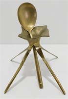 Brass Sculpture & Spoon