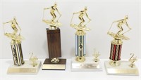 * 4 Early 1990's Mt. La Crosse Ski Trophies