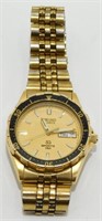 Seiko Sports 150 Diver Style Watch - Gold Tone