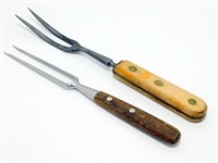 2 Meat Forks - 1 is Swiss Made by Victorinox,