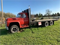 1966 Ford F750 Flatbed Runs and Drives