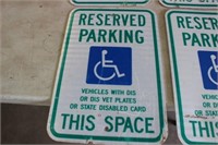 (4) "Reserved Parking" Signs