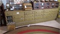 Vintage 15-Drawer Store Counter,