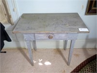 Early Wooden 1 drawer work table,