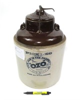 The Ozo Company Stonewear pickle Crock,