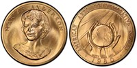 Two 1980 US 1/2 Troy Ounce Gold American Arts