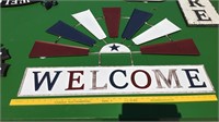 Welcome Windmill Sign