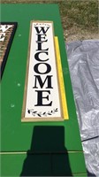 Wooden Welcome White